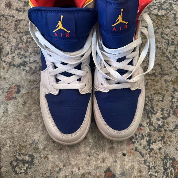 Nike Red, Blue, and White Sneakers - Picture 4 of 7